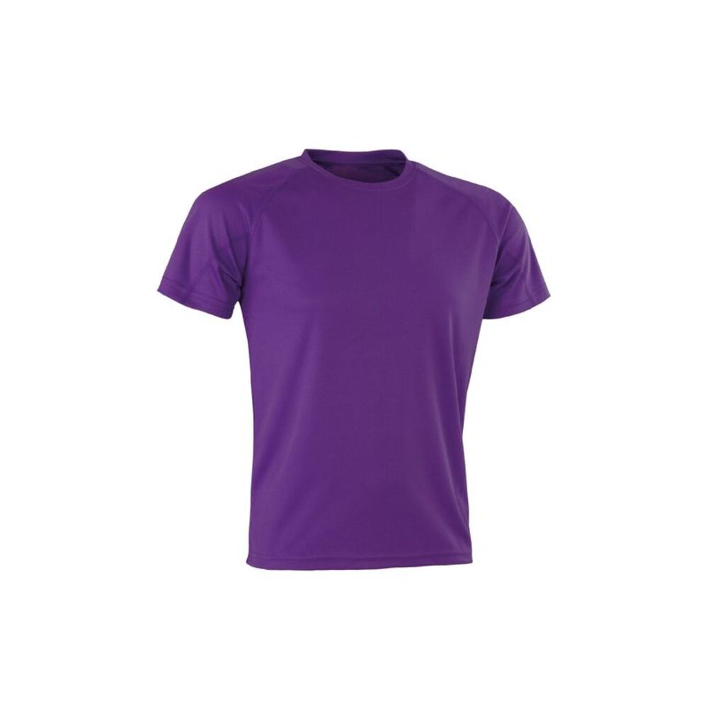 Spiro Adults Unisex Impact Aircool Tee / Purple